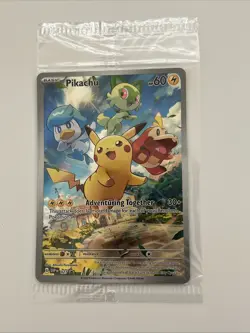 Pikachu 027 Sv: Scarlet & Violet Holo SEALED PROMO Pokemon Card - Image 1