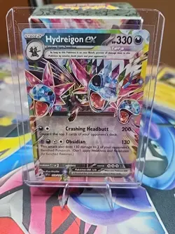 Pokemon Hydreigon ex 119/191 Sv08: Surging Sparks Tera Double Rare - Image 1