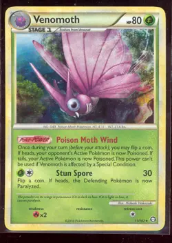 Pokemon VENOMOTH 11/102 HS Triumphant - RARE HOLO - MINT - Image 1