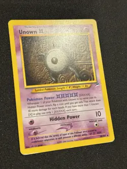 Pokemon Unown [X] 30/105 Neo Destiny Regular - Rare LP Front, MP Back - Image 2