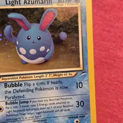 Pokemon WOTC Neo Destiny: Light Azumarill Holo 13/105 - LP - Image 2