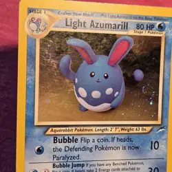 Pokemon WOTC Neo Destiny: Light Azumarill Holo 13/105 - LP - Image 3