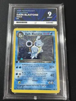 Pokemon TCG Dark Blastoise Team Rocket 3 Holo 1st Edition Rare Ace 9 Not PSA - Image 1