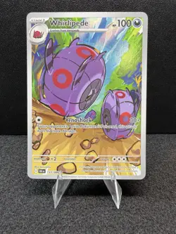 Pokemon Whirlipede 133/086 Sv: Black Bolt Holo Illustration Rare 100 HP 30+ - Image 1