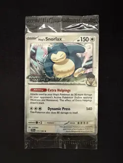 🌀 Pokemon JTG 117/159 - Stamped Asia Promo Hop's Snorlax Cosmos Holo, Sealed 🌀 - Image 1