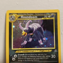 Houndoom 4/75 Holo Rare Neo Discovery Vintage WOTC 2001 Pokemon TCG - Image 2