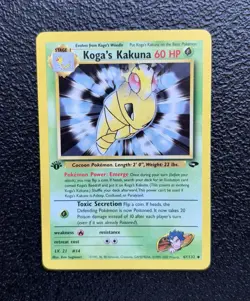 Pokemon TCG - 1st Edition Koga's Kakuna 47/132 - Rare - Gym Challenge *NM/LP - Image 1