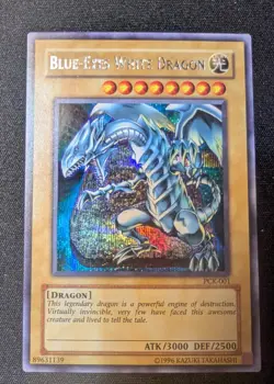 Yu-Gi-Oh! Blue-Eyes White Dragon PCK-001 Holo Promo Power of Chaos Kaiba - Image 1