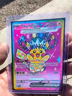 pokemon cards pikachu ex rare illustration art 2026 #277 - Image 1