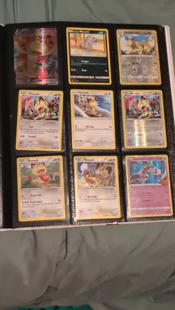 Pokemon TCG Card Lot 9 Meowth Alolan Meowth Persian Mewtwo Regular Holo - Image 1