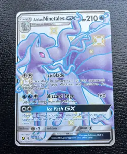 Alolan Ninetales GX SV53/SV94 Hidden Fates Shiny Vault Holo Pokemon TCG Card - Image 2