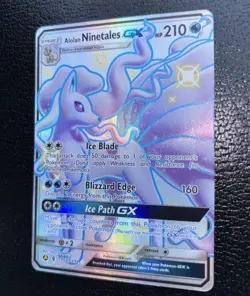 Alolan Ninetales GX SV53/SV94 Hidden Fates Shiny Vault Holo Pokemon TCG Card - Image 4
