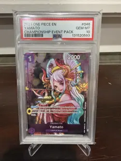 ONE PIECE Card Game Yamato P-046 CS Championship Event Pack PSA10 English # 593 - Image 1