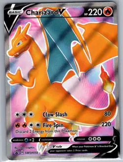 Charizard V - SWSH050 SWSH: Sword & Shield Promo Cards - Pokemon Card - NM - Image 1