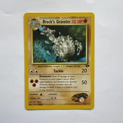 Pokemon Card Brock's Graveler Gym Challenge 34/132 - Image 1