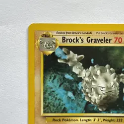 Pokemon Card Brock's Graveler Gym Challenge 34/132 - Image 2