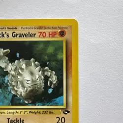 Pokemon Card Brock's Graveler Gym Challenge 34/132 - Image 3