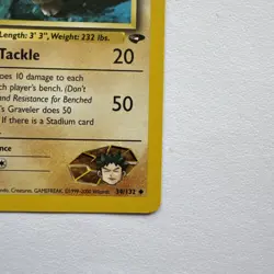 Pokemon Card Brock's Graveler Gym Challenge 34/132 - Image 4
