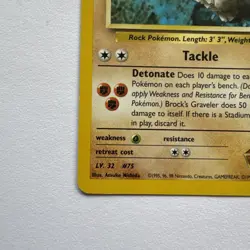 Pokemon Card Brock's Graveler Gym Challenge 34/132 - Image 5