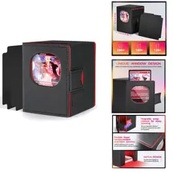 MTG Deck Box for Commander Display with 2 Card Dividers, Trading Card Storage Bo - Image 1