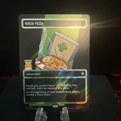 Ninja Pizza - Surge Foil - Borderless Teenage Mutant Ninja Turtles MTG R0093 - Image 1