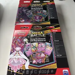 2 Pokemon TCG Mega Battle Deck Bundle Mega Diancie ex & Mega Gengar ex Sealed - Image 2