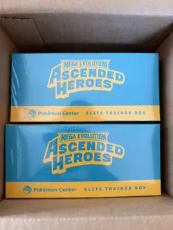 2x Pokemon Ascended Heroes Pokemon Center Exclusive ETB - Image 1