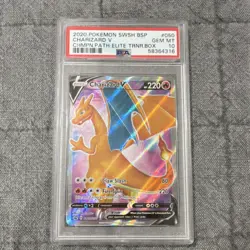 Pokemon Charizard V SWSH050 SWSH Sword & Shield Black Star Promo Holo PSA 10 - Image 1