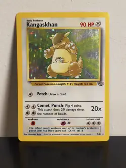 Pokemon TCG Kangaskhan Jungle 5/64 Holo Unlimited Holo Rare - Image 1
