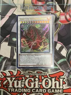 Snake-Eyes Vengeance Dragon Ultra Rare 1st Edition ALIN-EN040 Yugioh - Image 1