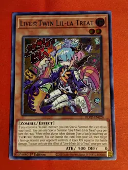 Yugioh! Live☆Twin Lil-la Treat BLVO-EN028 Ultra Rare 1st Edition Unplayed Mint+ - Image 1