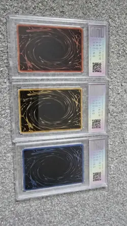 Yu-Gi-Oh! Egyptian God Card Set LC01 EN00 PSA 10 Grade 9 - Image 2