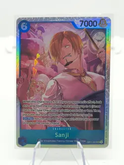 One Piece CG Sanji OP11-051 A Fist of Divine Speed Super Rare! - Image 1