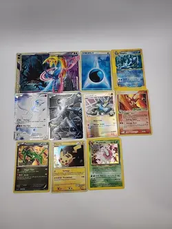 Pokemon 11Card Lot Zekrom, Reshiram, Darkrai Cresselia Legend Cards, Kingdra - Image 1