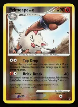 Primeape 39/147 Reverse Holo Rare Supreme Victors Pokemon Card - Image 1
