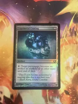 Liquimetal Coating - Foil MTG Scars of Mirrodin, NM - Image 1