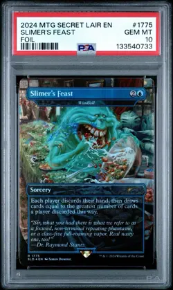 2024 MTG SECRET LAIR DROP FOIL #1775 SLIMER'S FEAST PSA 10 - Image 1