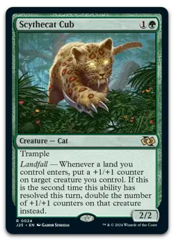 Scythecat Cub #24 (NM) Foundations Jumpstart J25 Magic MTG - Image 1
