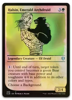 Halsin, Emerald Archdruid (Showcase) #408 (Foil) NM Baldur's Gate CLB Magic MTG - Image 1
