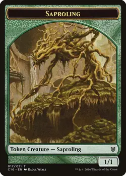 Saproling Token 10x - Green - Vitale Art - C16 Commander 2016 MTG Magic NM - Image 1