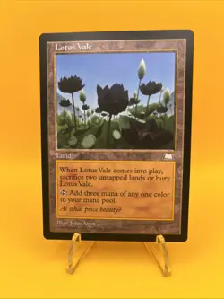 Lotus Vale (Weatherlight - WTH) Vintage MTG -NM/Light Play - Image 1
