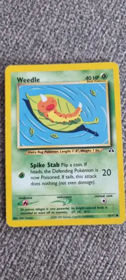 Weedle - Pokemon TCG - MP - Common - Neo Discovery 70/75 - Image 1