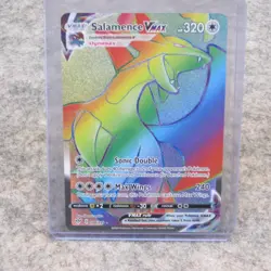 Pokemon Salamence VMAX Secret Rare Rainbow NM Darkness Ablaze 194/189 - Image 1