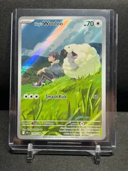 Hop's Wooloo 170/159 Illustration Rare Holo Pokemon 2025 Journey Together NM - Image 1