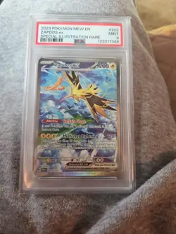Pokemon TCG Zapdos ex 202/165 SV: Scarlet & Violet 151 - PSA 9 SIR 2023 - Image 1