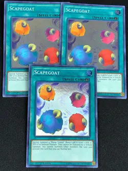 YUGIOH SCAPEGOAT DASA-EN052 1ST SUPER X3 (NM) - Image 1