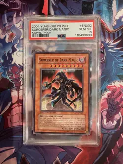 Yugioh 2004 Sorcerer of Dark Magic Movie Pack Promo Mov-En002 PSA 10 - Image 1