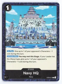 One Piece TCG - Navy HQ - ST06-017 Starter Deck 06 Absolute Justice - English - Image 1