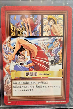 BANDAI One Piece Hyper Battle H01 LUFFY CREW MANGA PANEL SCARCE EARLY CARD - Image 1