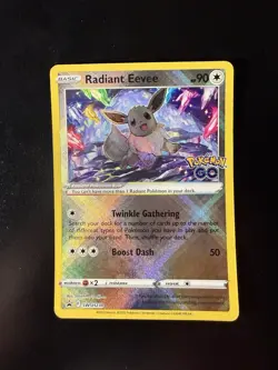 Pokemon TCG Radiant Eevee SWSH230 Promo Holo Card Near Mint Condition - Image 1
